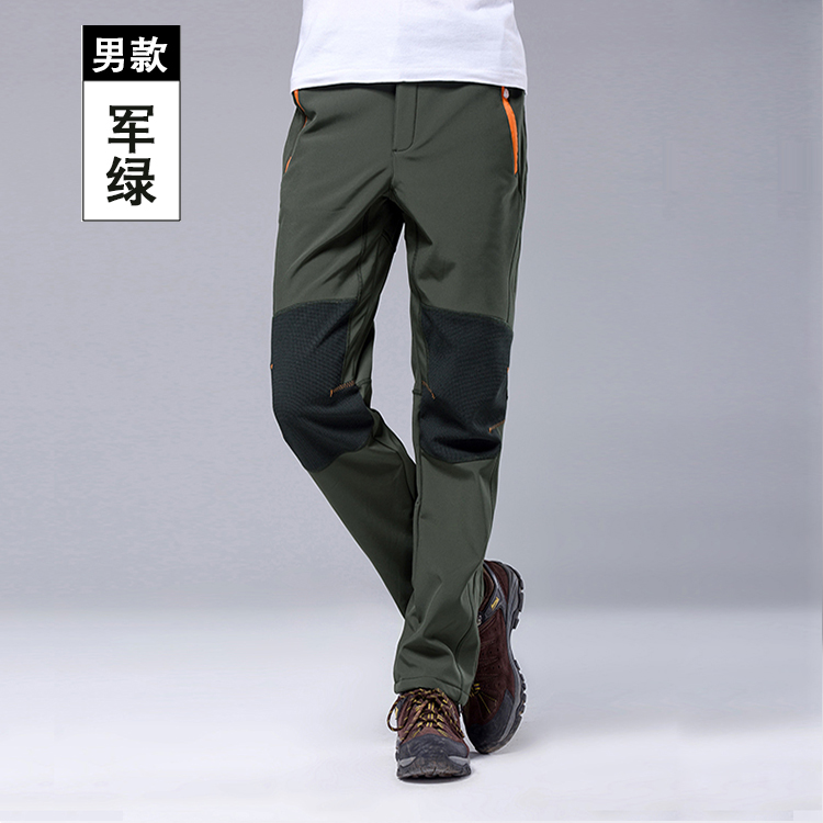 军绿色冲锋裤-军绿色保暖冲锋裤