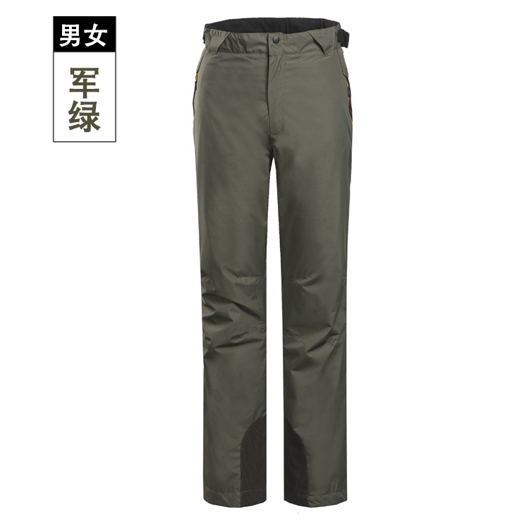 军绿色冲锋裤-男女通用冲锋裤(图1)